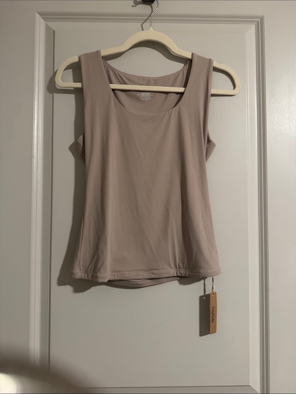 Sleeveless Women's Tank Top in Light Taupe